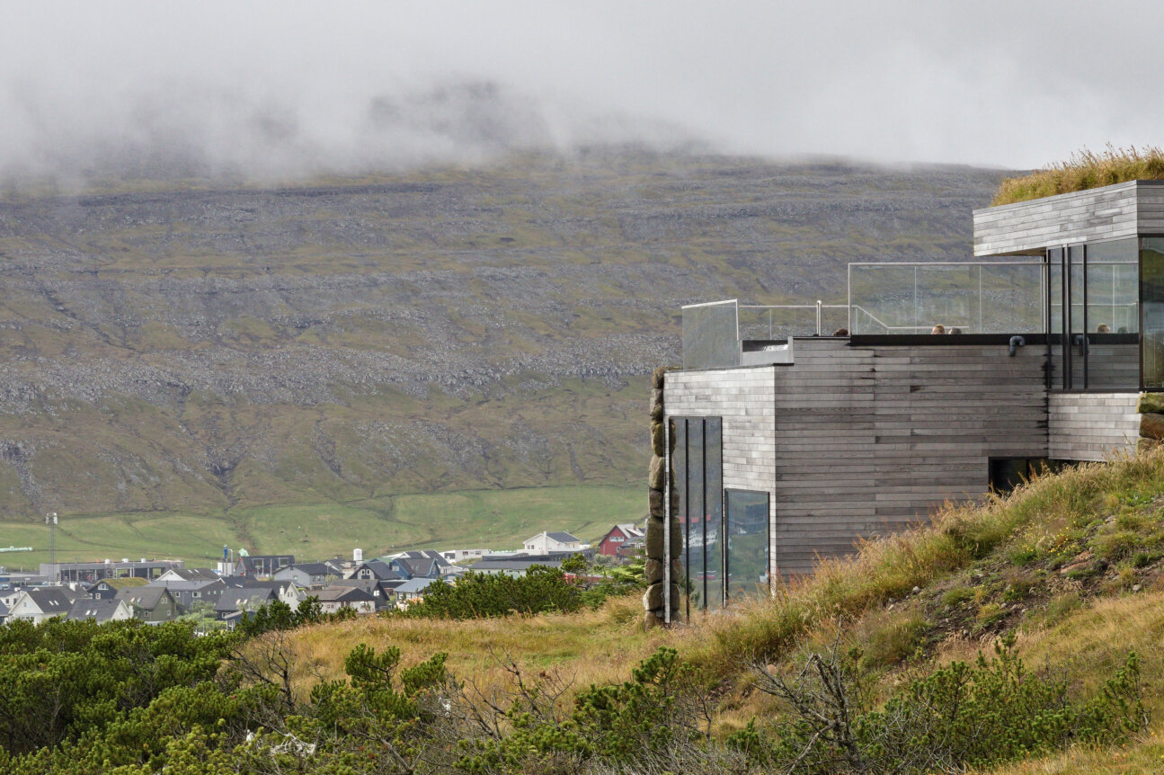 Budynek Ress Spa przy Hotelu Føroyar w Tórshavn na Wyspach Owczych
